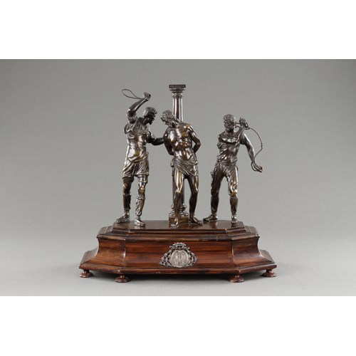 A Fine Sculpture Depicting the Flagellation of Christ